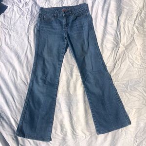 Blue base waist jeans (flared bottom)